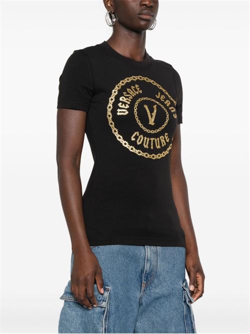 T-shirt donna maniche corte Versace jeans Couture | 77HAHT02CJ03TG89